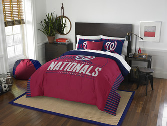 Washington Nationals MLB Bedding Full/Queen Comforter and 2 Sham Set