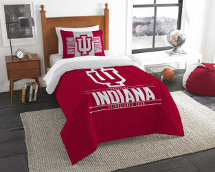 Indiana Hoosiers Bedding Twin Comforter and Sham Set