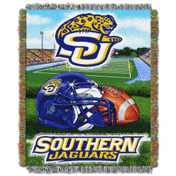 Southern University Jaguars Home Field Advantage Woven Tapestry Throw