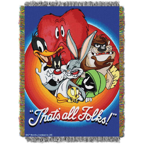 Looney Tunes Favorite Show Woven Tapestry Throw Blanket