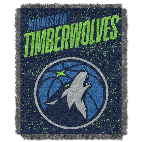 Minnesota Timberwolves NBA Headliner Woven Jacquard Throw Blanket