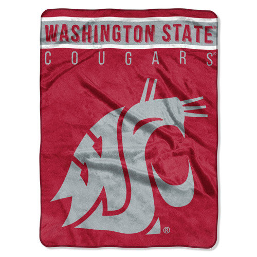 Washington State Cougars Basic Raschel Throw Blanket