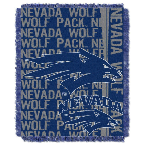 Nevada Wolf Pack Double Play Woven Jacquard Throw