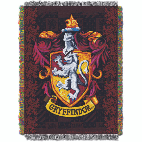 Harry Potter Gryffindor Crest Woven Tapestry Throw