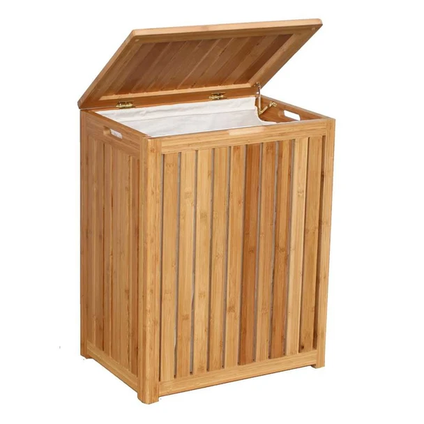 Oceanstar Spa-Style Bamboo Laundry Hamper BRH1248 product image at NuMercy