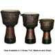 X8 Drums King Cheetah Elite Pro Djembe, Large