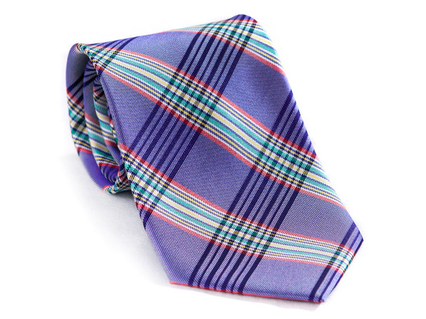 Jack Franklin Purple Tartan Men's Tie