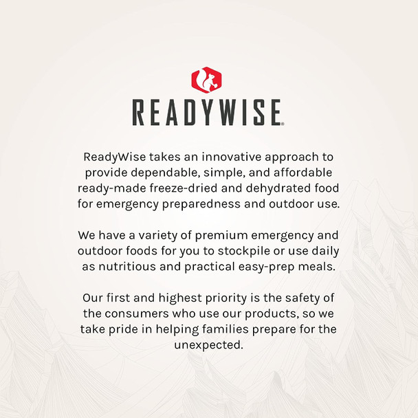 ReadyWise Emergency Food Supply Prepper Pack - 52 Serving