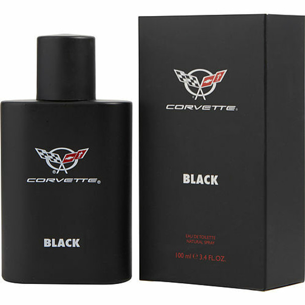 Corvette Black by Vapro International Eau De Toilette Spray 3.4 oz