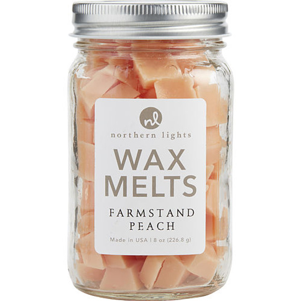 Farmstand Peach Scented by Northern Lights Simmering Fragrance Chips 8 oz Jar (100 Melts)