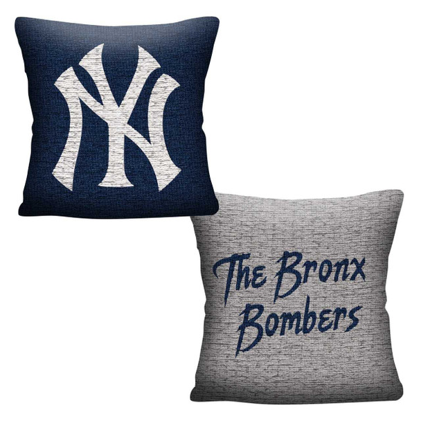 New York Yankees MLB Invert Woven Pillow