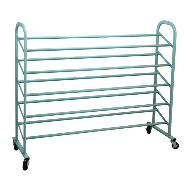 Oceanstar 5-Tier Metal Shoe Rack, Turquoise product image at NuMercy