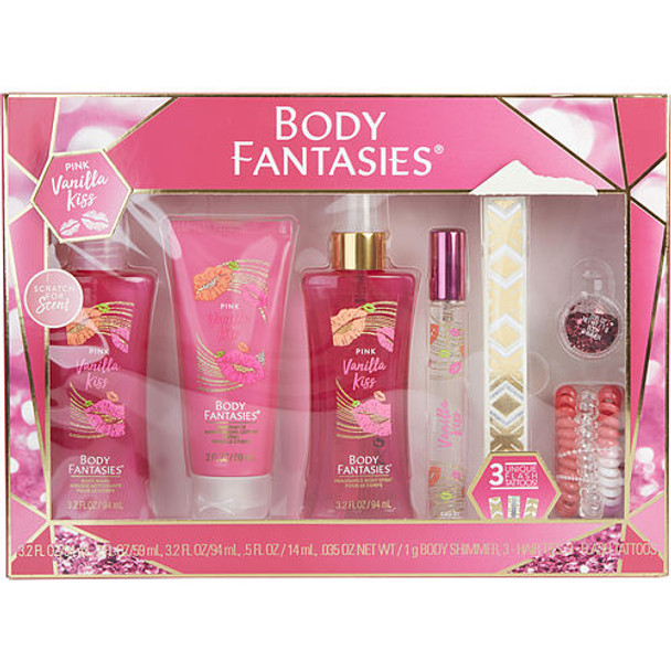 Body Fantasies Pink Vanilla Kiss Fantasy Set