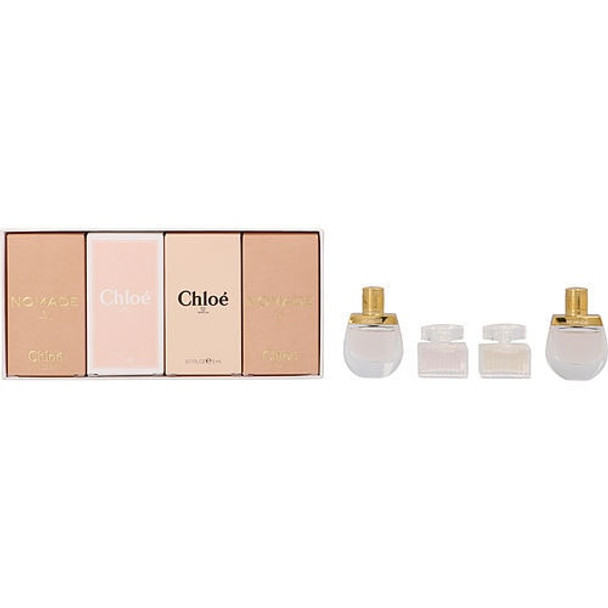 Chloe Variety by Chloe 4 Piece Women's Mini Variety with Nomade Eau De Parfum (2), Chloe New Eau De Parfum & Chloe New Eau De Toilette