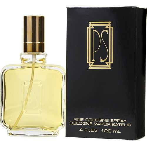 Paul Sebastian Cologne Spray 4 oz, fine cologne bottle with gold cap and black packaging, Paul Sebastian branding.