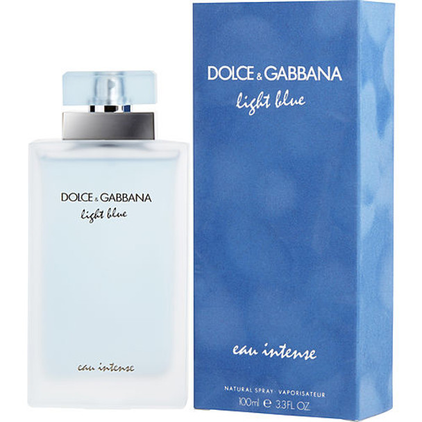 D & G Light Blue Eau Intense by Dolce & Gabbana Eau De Parfum Spray for Women 3.3 oz