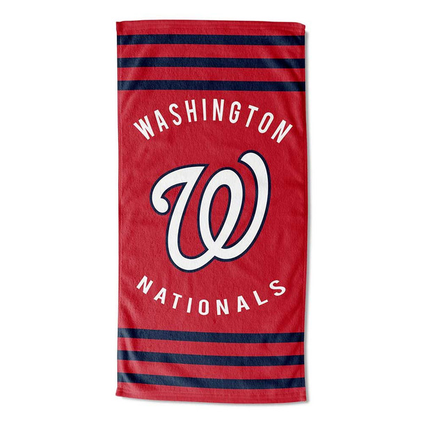Washington Nationals MLB Stripes Beach Towel