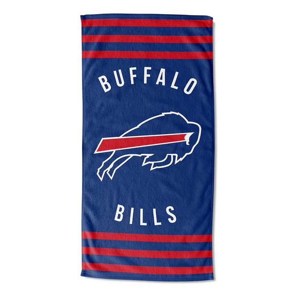 Buffalo Bills NFL Stripes Beach Towel