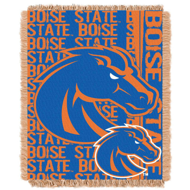 Boise State Broncos Double Play Woven Jacquard Throw