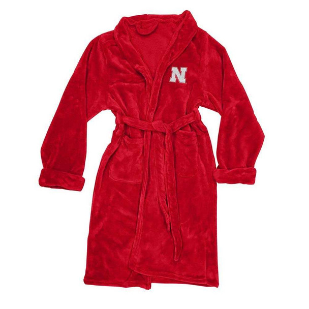 Nebraska Cornhuskers Men's L/XL Silk Touch Lounge Bath Robe