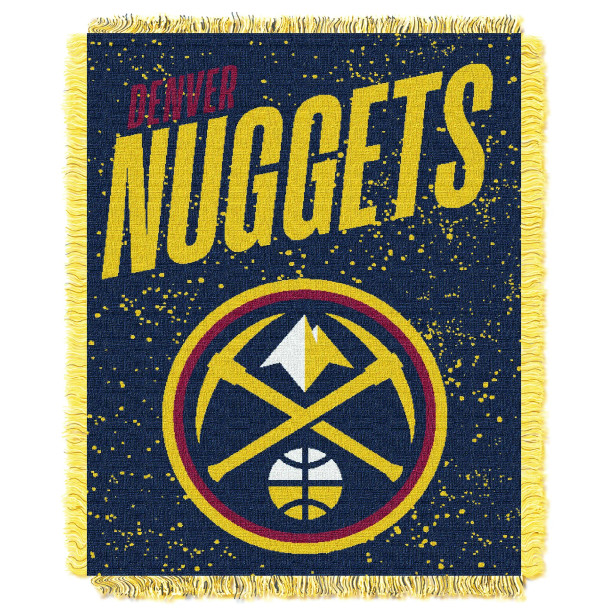 Denver Nuggets NBA Headliner Woven Jacquard Throw Blanket