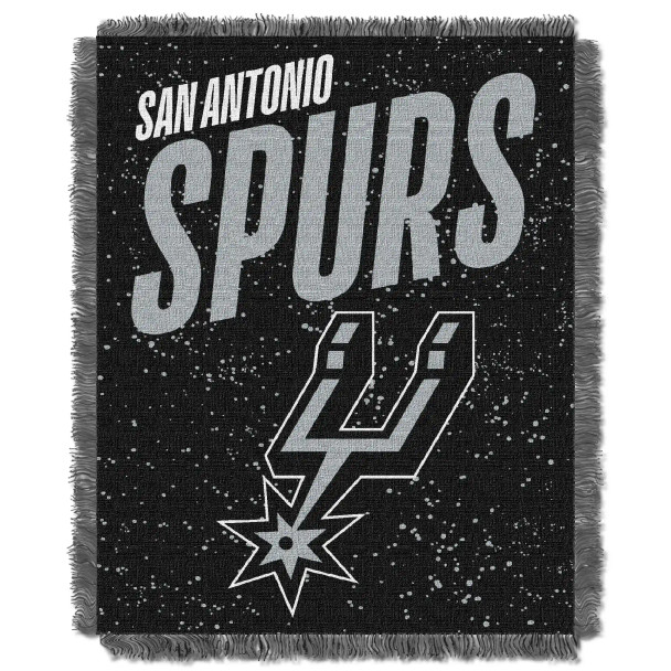 San Antonio Spurs NBA Headliner Woven Jacquard Throw Blanket