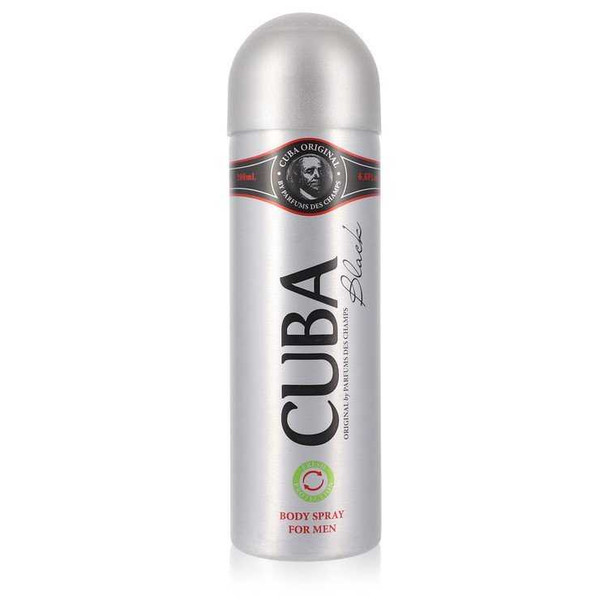CUBA Black by Fragluxe Body Spray 6.6 oz product image at NuMercy