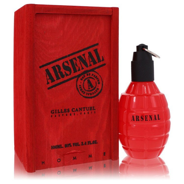 ARSENAL RED by Gilles Cantuel Eau De Parfum Spray 3.4 oz