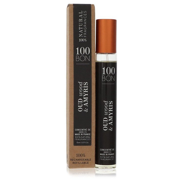 100 Bon Oud Wood and Amyris by 100 Bon Mini Concentree De Parfum Unisex Refillable .5 oz