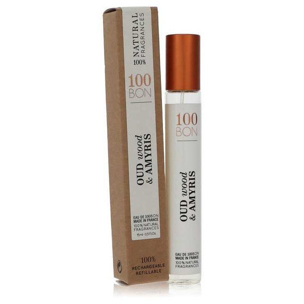 100 Bon Oud Wood and Amyris by 100 Bon Mini EDP Spray Unisex Refillable .5 oz