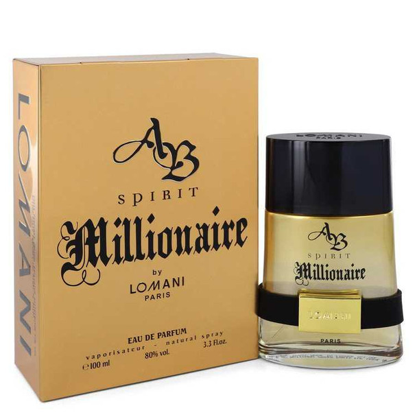 Lomani Spirit Millionaire Eau De Parfum Spray 3.3 oz perfume bottle and box.