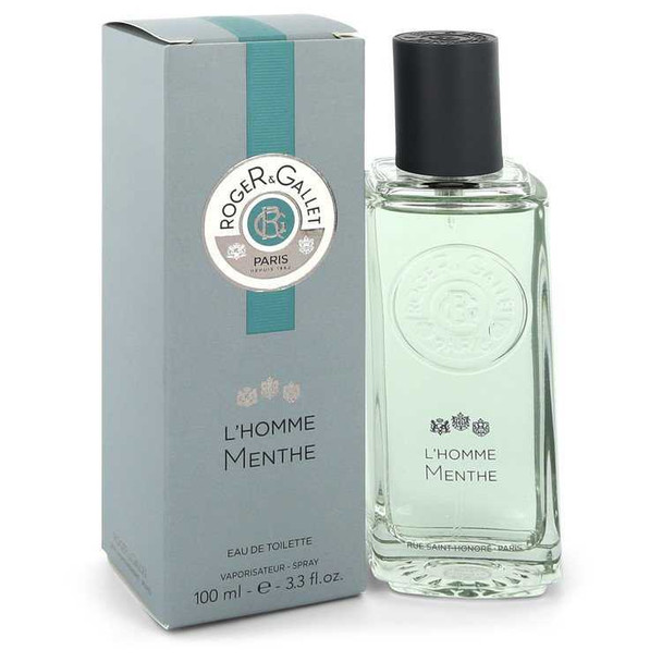 Roger and Gallet L'Homme Menthe by Roger and Gallet Eau De Toilette Spray 3.3 oz