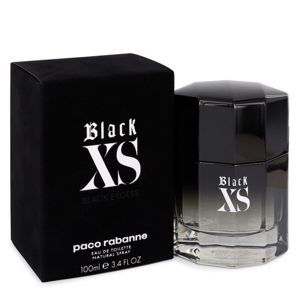Black XS by Paco Rabanne Eau De Toilette Spray 2018 New Packaging 3.4 oz