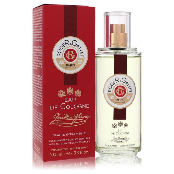 Jean Marie Farina Extra Vielle by Roger and Gallet Eau De Cologne Spray Unisex 3.3 oz