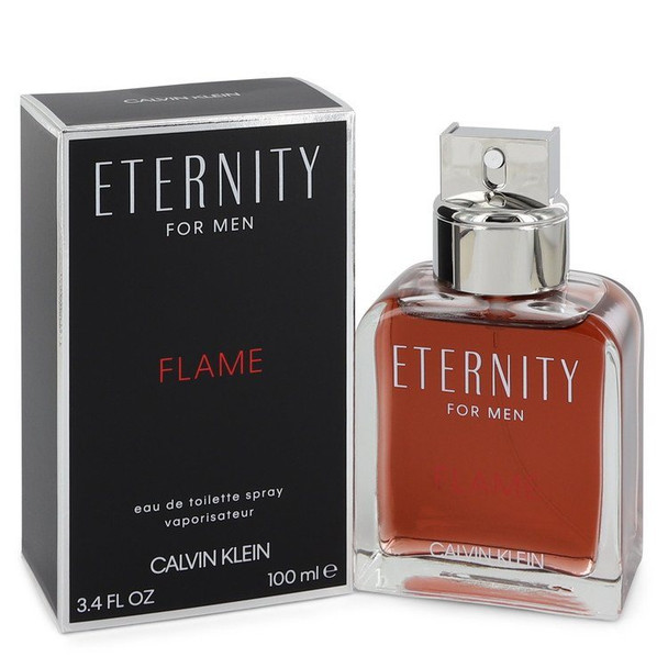 Eternity Flame by Calvin Klein Eau De Toilette Spray 3.4 oz