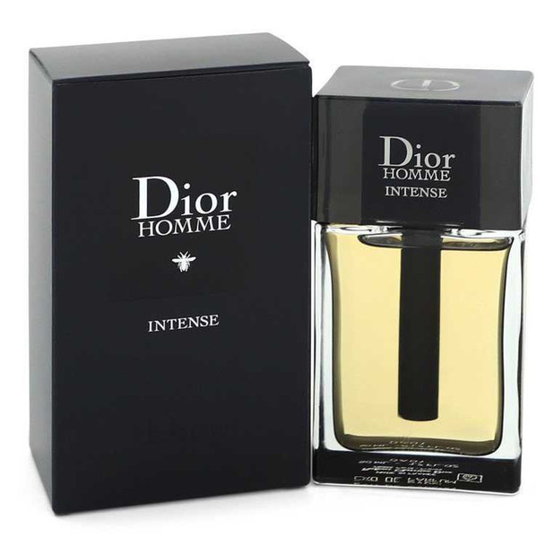 Dior Homme Intense perfume bottle and box, 3.4 oz, Christian Dior, new packaging 2020.