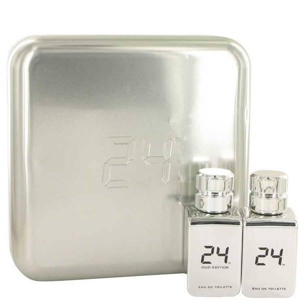 24 Platinum The Fragrance by ScentStory Gift Set -- 24 Platinum 1.7 oz Eau De Toilette Spray + 24 Platinum Oud 1.7 oz Eau De Toilette Spray product image at NuMercy