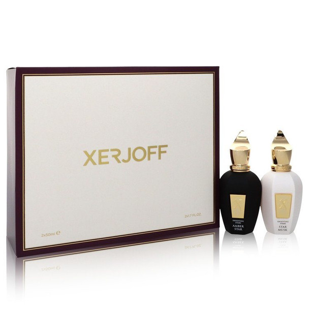 Shooting Stars Amber Star and Star Musk by Xerjoff Gift Set -- 1.7 oz EDP in Amber Star + 1.7 oz EDP in Star Musk Both Unisex Fragrances