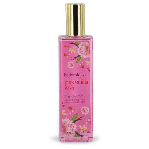 Bodycology Pink Vanilla Wish by Bodycology Fragrance Mist Spray 8 oz