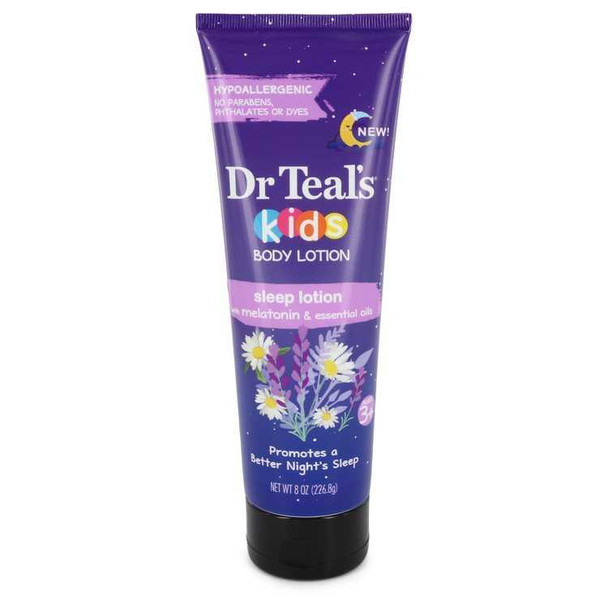 Dr Teal's Sleep Lotion by Dr Teal's Kids Hypoallergenic Sleep Lotion with Melatonin and Essential Oils Promotes a Better Night's Sleep Unisex 8 oz Dr Teal's Sleep Lotion by Dr Teal's Kids Hypoallergenic Sleep Lotion with Melatonin and Essential Oils Promotes a Better Night's Sleep Unisex 8 oz