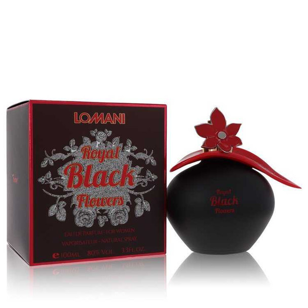 Lomani Royal Black Flowers by Lomani Eau De Parfum Spray 3.4 oz product image at NuMercy