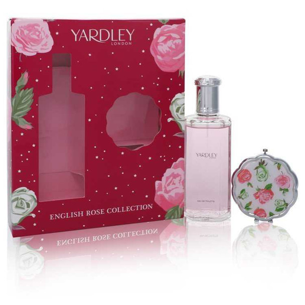 English Rose Yardley by Yardley London Gift Set -- 4.2 oz Eau De Toilette Spray + Compact Mirror product image at NuMercy