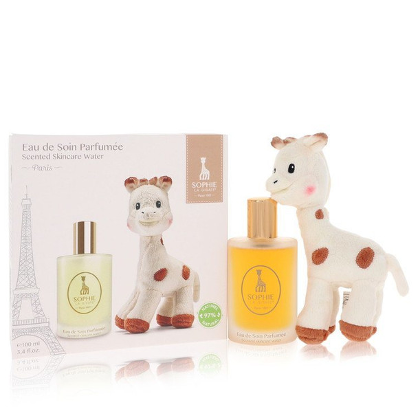 Sophie La Girafe Eau de Soin Parfumee by Sophie La Girafe Gift Set -- 3.4 oz Scented Skincare Water