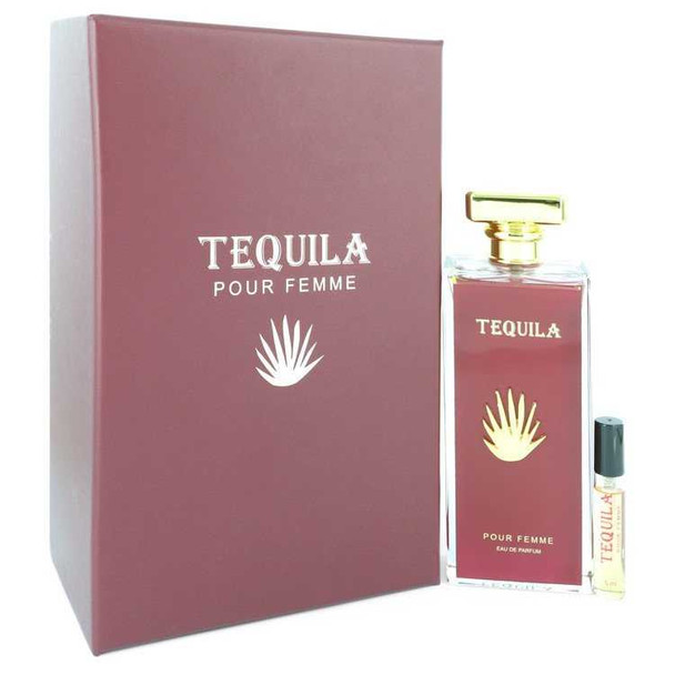 Tequila Pour Femme Red by Tequila Perfumes Eau De Parfum Spray + Free .17 oz Mini EDP Spray 3.3 oz product image at NuMercy
