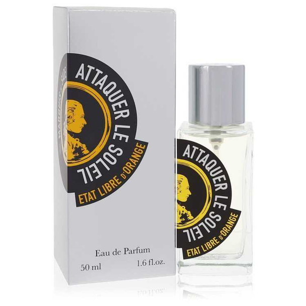 Etat Libre d'Orange Marquis De Sade Attaquer Le Soleil Eau De Parfum Spray, 50ml, clear bottle, black and gold label.