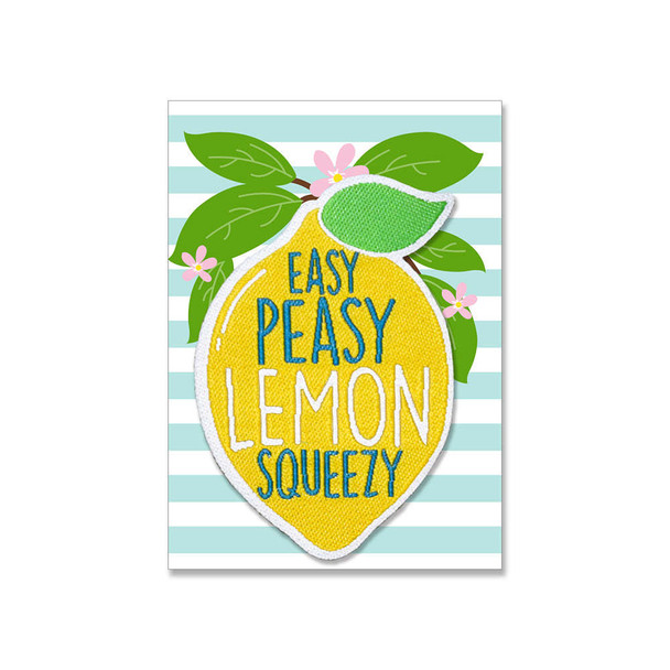 Lifebeats Easy Peasy Lemon Squeezy - Iron On Patch