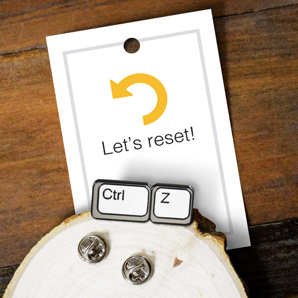 Lifebeats Let's Reset - CTRL Z Enamel Pin