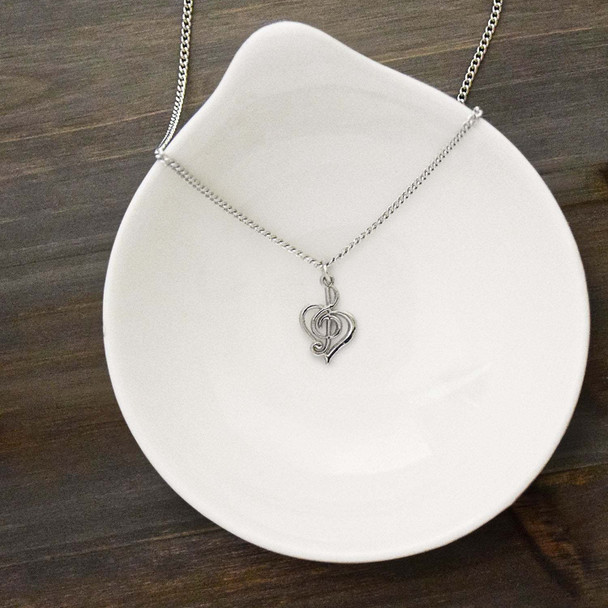 Lifebeats Song of the Heart - Silver Finish Necklace Lifebeats Song of the Heart - Silver Finish Necklace