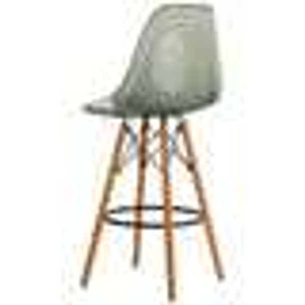 Ethan Counter Stool Mid Century Modern, Transparent Smoke