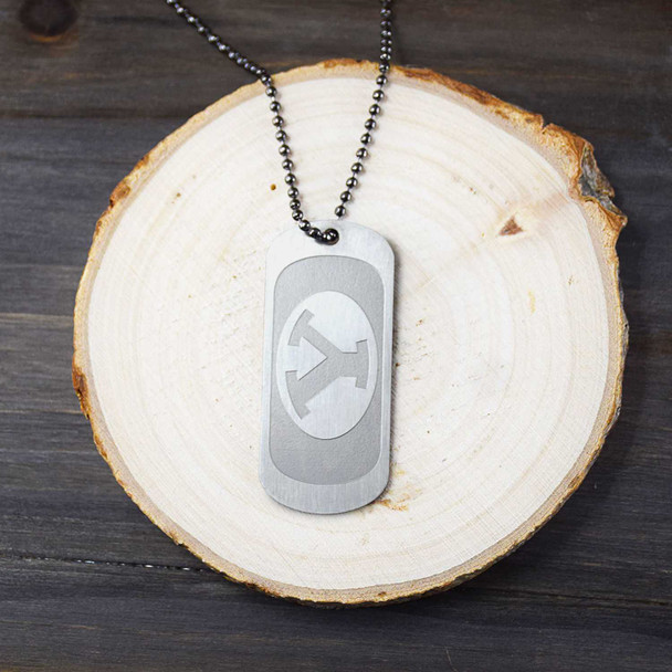 BYU Cougars Fan Dog Tag Necklace
